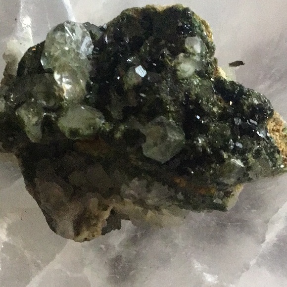 Fairy Epidote forest epidote w quartz crystals - Picture 5 of 6